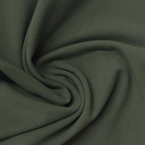 Brushed Nylon Stretch Interlock Knit Fabric, 210 gsm, 152 cm — Green