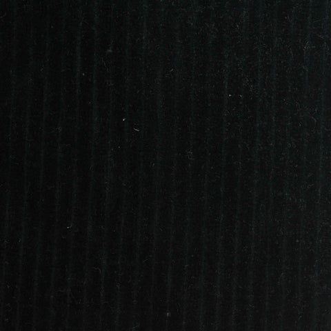 Cotton Polyester Stretch Corduroy Fabric, 280 gsm, 155 cm — Black