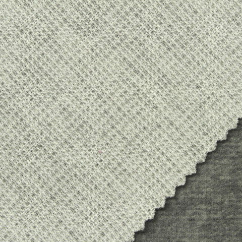 Grey Marl Interlock Knit, Polyester, 160 gsm, 161 cm