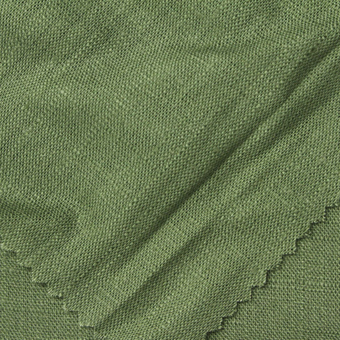 Slub Viscose Linen Woven Fabric, 180 gsm — Green