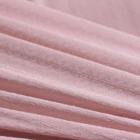 Pink Tone-on-Tone Diamond Jacquard, Viscose