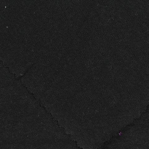 Cotton Polyester Jersey Knit Fabric, 150 gsm, 180 cm — Black
