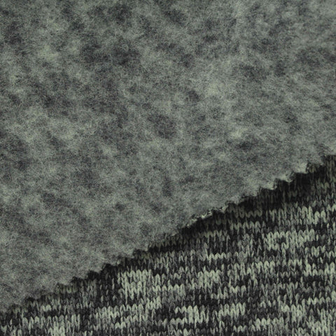 Dark Grey Marl Chunky Knit, Polyester, 320 gsm