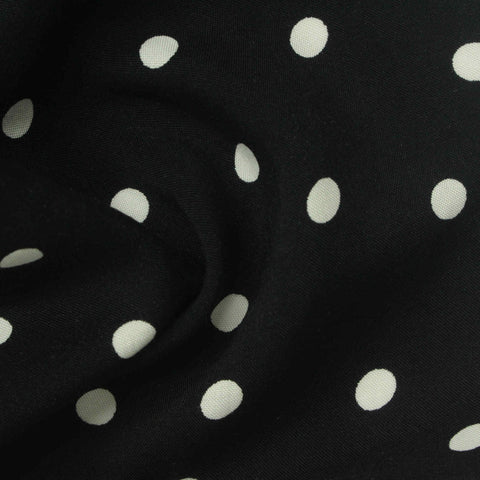 White Dots Poplin, Viscose