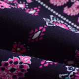 Pink Floral Crepe, Viscose — photo 2