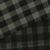 Dark Grey Check Woven, Poly-Viscose — photo 2