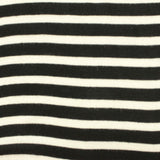 Black Stripe Jersey Knit, Viscose — photo 2