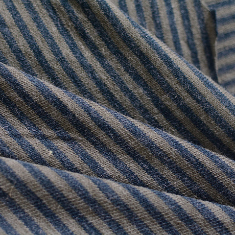 Blue Stripes Chunky Knit, Acrylic-Nylon