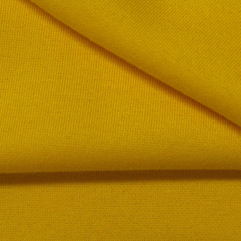 Polyester Cotton Fleece Fabric, 300 gsm — Yellow
