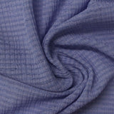 Blue Grid Rib Knit, Polyester — photo 2