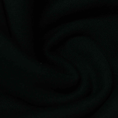 100% Polyester Knit Fabric, 320 gsm — Black