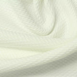 Polyester Stretch Knit Fabric, 285 gsm, 160 cm — White — photo 2