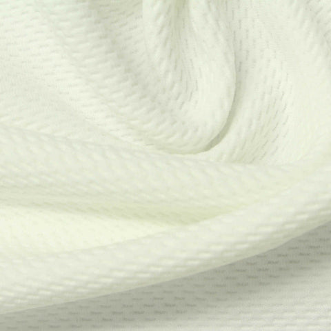 Off-White Textured-Honeycomb Waffle Knit, Polyester