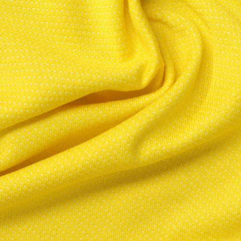 Yellow Marl Birdseye Knit, Viscose-Poly