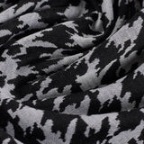 Black Houndstooth Jacquard, Viscose-Poly — photo 2