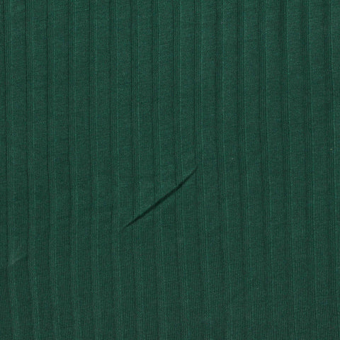 Green Rib Knit, Poly-Viscose