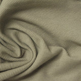 Polyester Cotton Stretch Rib Knit Fabric, 260 gsm, 100 cm — Khaki — photo 2