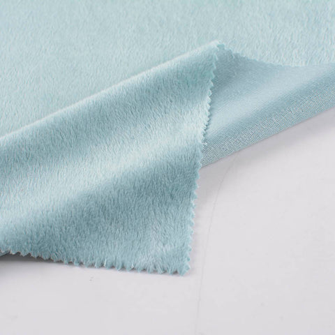 100% Polyester Fleece Fabric, 207 gsm, 160 cm — Blue