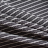 Grey Horizontal-Stripe Knit, Polyester — photo 2