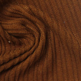 Polyester Stretch Rib Knit Fabric, 240 gsm, 160 cm — Brown — photo 2