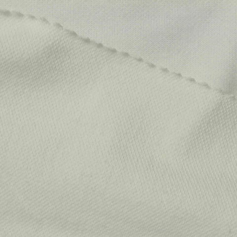 Cotton Polyester Stretch French Terry Fabric, 207 gsm, 153 cm — White