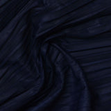 100% Polyester Plissé Fabric, 104 gsm, 160 cm — Navy — photo 2
