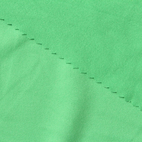Brushed Polyester Stretch Jersey Knit Fabric, 170 gsm — Green