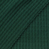 Brushed Polyester Viscose Stretch Waffle Knit Fabric, 210 gsm, 150 cm — Green — photo 2