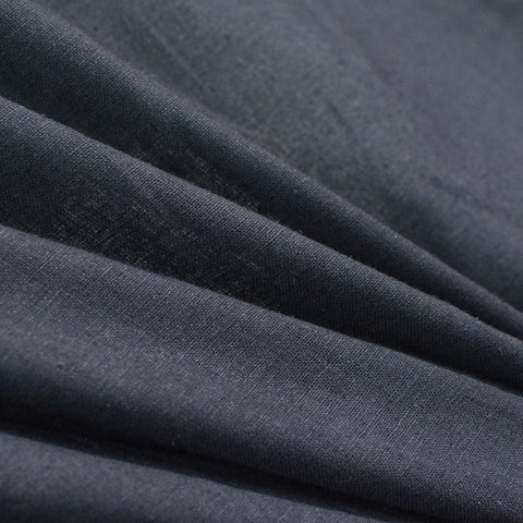 Dark Blue Marl Woven, Linen-Cotton