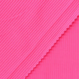 100% Polyester Rib Knit Fabric, 180 gsm, 120 cm — Pink — photo 2