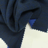Dark Blue Marl Interlock Knit, Poly-Wool — photo 2