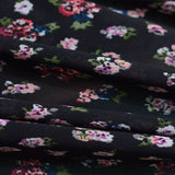 100% Polyester Chiffon Fabric, 90 gsm, 150 cm — Black — photo 2