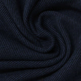 Brushed Cotton Polyester Stretch French Terry Fabric, 273 gsm, 152 cm — Navy — photo 2