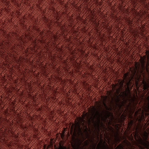 100% Polyester Knit Fabric, 350 gsm, 155 cm — Red