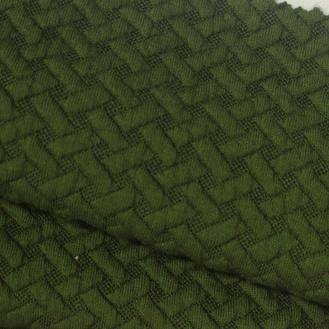 Dark Green Tone-on-Tone Jacquard, Polyester, 350 gsm, 160 cm, ref EF-264423