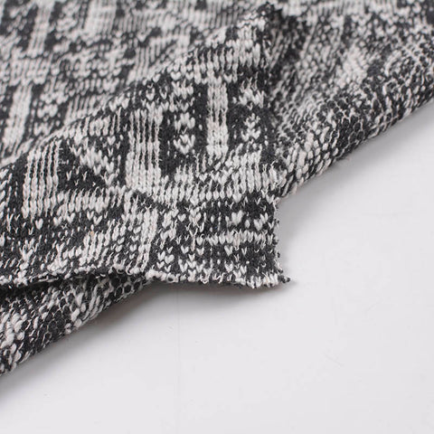 Black Abstract Jacquard, 400 gsm