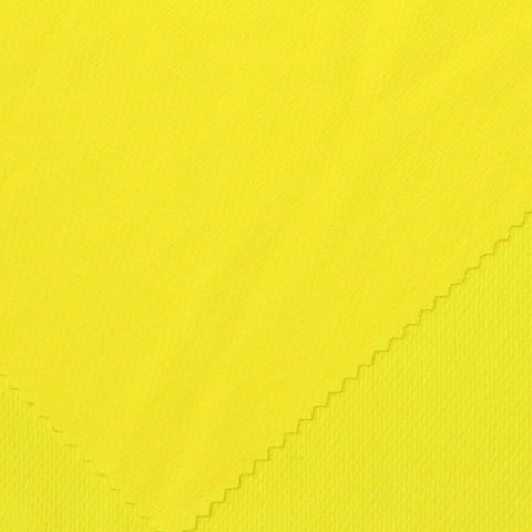 100% Polyester Birdseye Knit Fabric, 160 gsm, 175 cm — Yellow