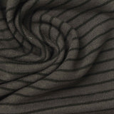 Dark Grey Horizontal-Stripe Chunky Knit, Viscose-Poly — photo 2