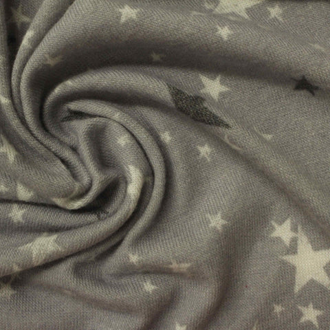 Light Grey Star Jacquard, Polyester