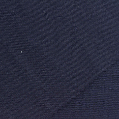 Viscose Nylon Stretch Ponte Knit Fabric, 330 gsm, 160 cm — Navy, ref EF-267453