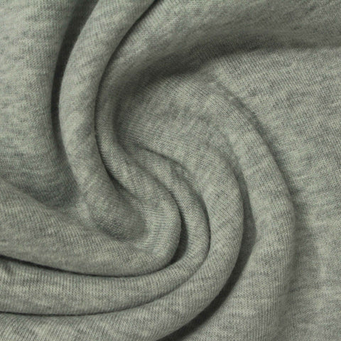 Light Grey Heathered-Marl French Terry, Poly-Viscose