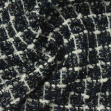 Navy Check Bouclé, Polyester — photo 2