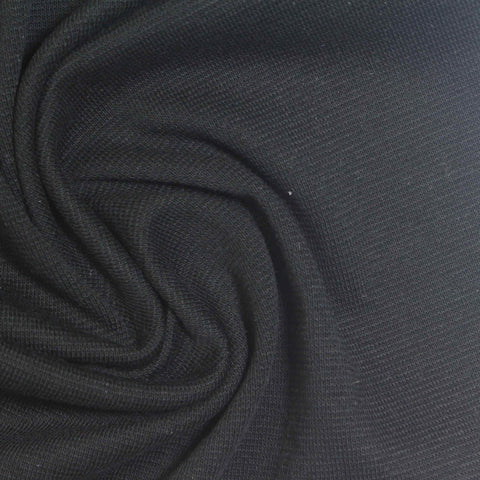 Black Rib Knit, Cotton