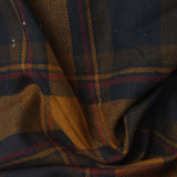 Dark Blue Plaid Woven, Cotton — photo 2