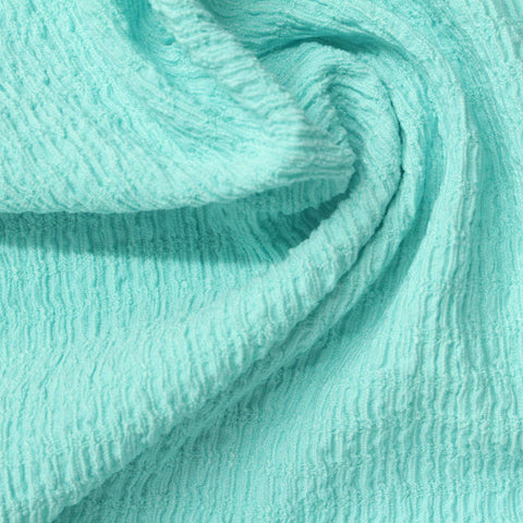 Jacquard 100% Stretch Warp Knit Fabric, 200 gsm, 150 cm — Blue