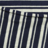 Navy Horizontal-Stripe Jersey Knit, Viscose — photo 2