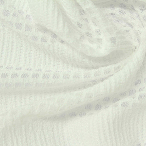 Cream Tone-on-Tone Jacquard, Polyester, 130 gsm