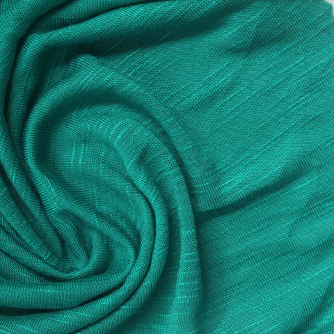 Teal Marl Jersey Knit, Viscose