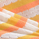 Yellow Stripes Knit, Poly-Cotton — photo 2