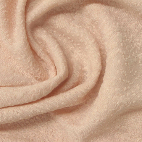 Light Beige Tone-on-Tone Pointelle Knit, Polyester